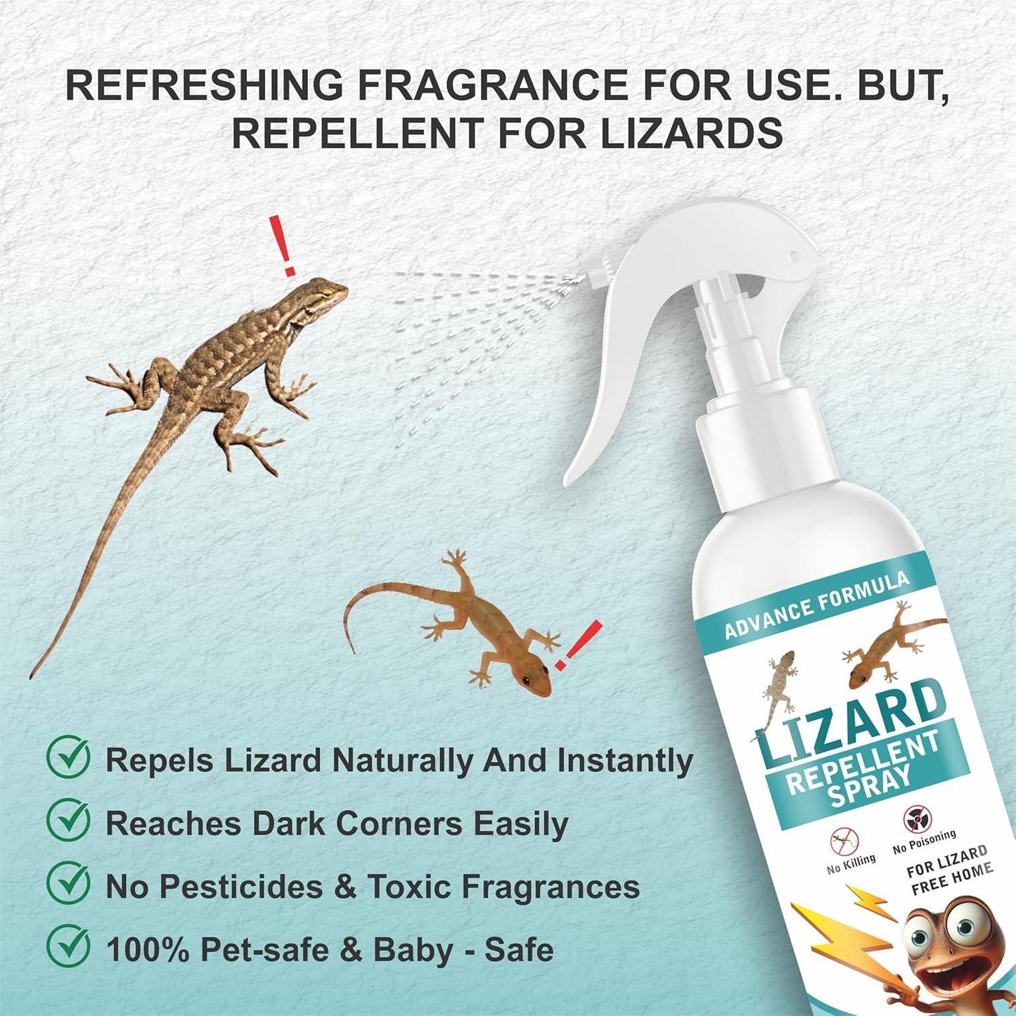 Lizard Repellent for Home Spray Pest Control 250ML - BUY 1 GET 1 FREE