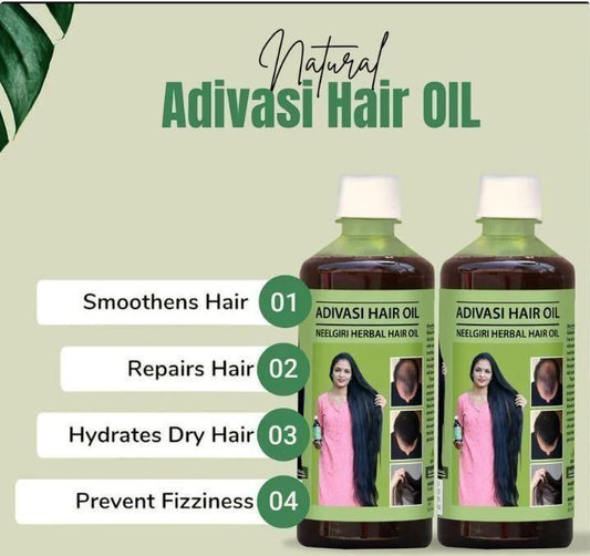 Adivasi Neelgiri Herbal Hair Oil 125ML BUY 1 GET 1 FREE