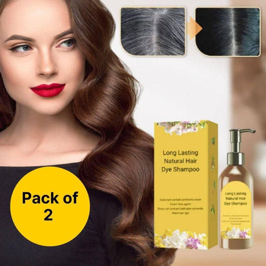 Long Lasting Natural Hair Dye Shampoo 100ML Buy 1 Get 1 FREE